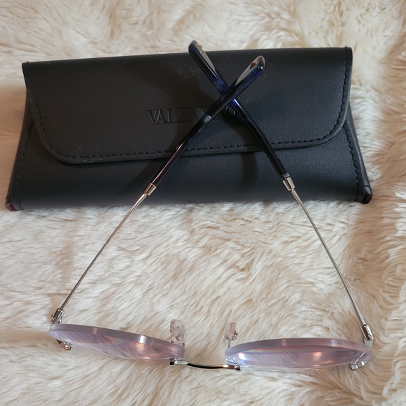 Valentino Silver Rimless Glasses - Picture 3 of 10